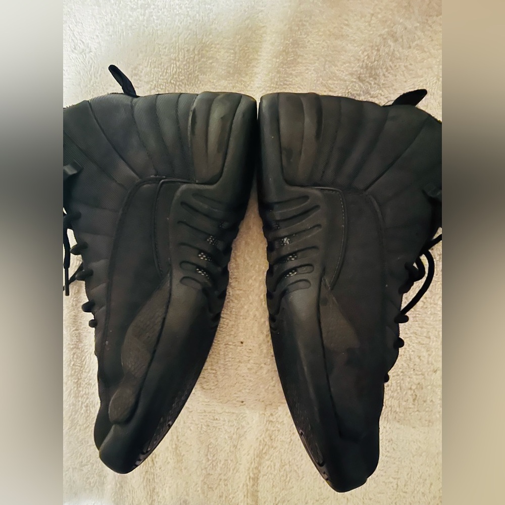 all-black Air Jordan 12 Retro Winterized sneakers